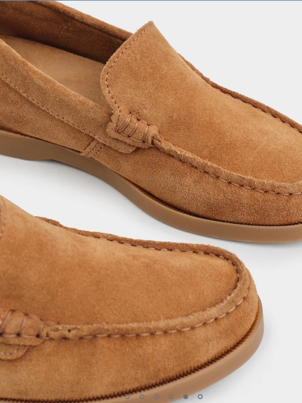 Manebi Suede Moccasin Loafers - Picture 2 of 8